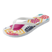 Cute Girly Fun Tropical Teenslippers (Schuin)