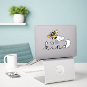 Cute Girly is een soort cursief hartscript Sticker (Laptop op bureau)