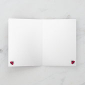 Cute Girly Ladybugs, Sequins, Bow, Birthday Kaart (Binnen)