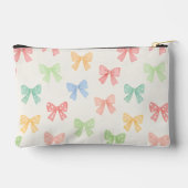 Cute Girly Pastel Coquette Bow Pattern Etui (Achterkant)