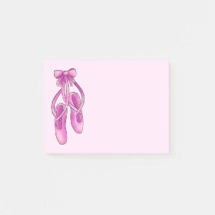 Cute Girly Pink Ballet Shoes Post-it® Notes