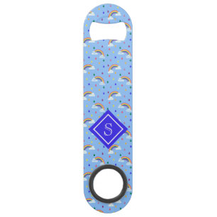 Cute Girly Rainbow Sky gepersonaliseerd Speed Flessenopener