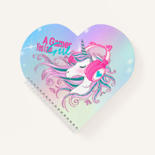Cute Girly Unicorn Et Carnet De Parties scintillan