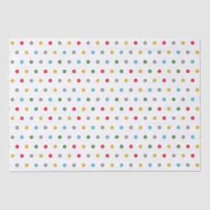 Cute girorful polka dots patroon tissuepapier