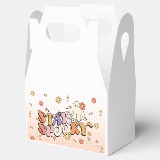 Cute Glam Girly Glitter Blijf Spooky Halloween Bedankdoosjes (Geopend)