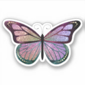 Cute Glitter Butterfly Sticker (Voorkant)