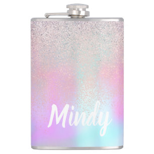 Cute Glitter en Sparkles Nep Hologram   Heupfles