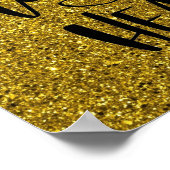Cute Glitter Inspirerend Quote Poster (Hoek)
