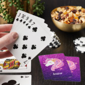 Cute Glitter Unicorn Pokerkaarten (Insitu)