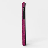 Cute Glitterende Heet Roze Prinses Glitters Case-Mate iPhone Case (Achterkant/links)