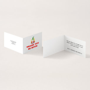 Cute Gnome Bedankt voor het kerstbericht Kaart