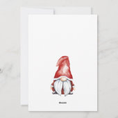 Cute Gnome Carte photo de vacances (Dos)