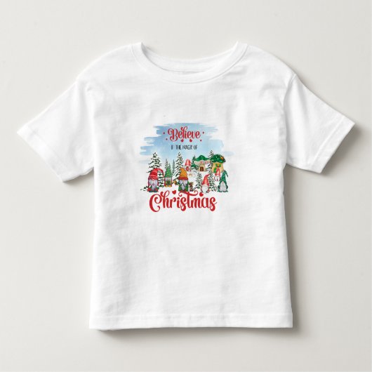 Cute Gnome Celebrance Kerstfeestdag Kinder Shirts (Voorkant)