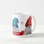 Cute Gnome Christmas Cadeau Café Mug (Devant droit)