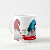 Cute Gnome Christmas Cadeau Café Mug (Devant gauche)
