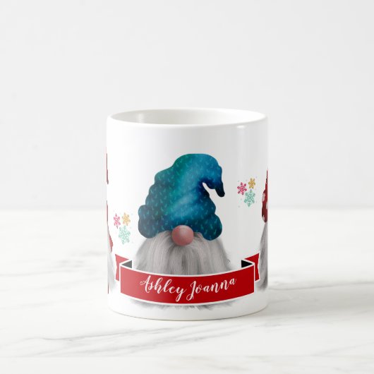 Cute Gnome Christmas Cadeau Café Mug (Centre)