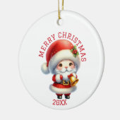 Cute Gnome Christmas Keramisch Ornament (Links)