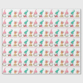 Cute Gnome Custom Merry-kerst Cadeaupapier (Vlak)