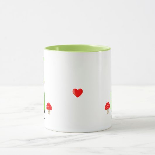 Cute Gnome Dpress in Green Mok (Midden)