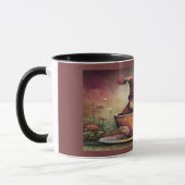 Cute Gnome Fishing in a Teacup Whimsical Mug (Gauche)