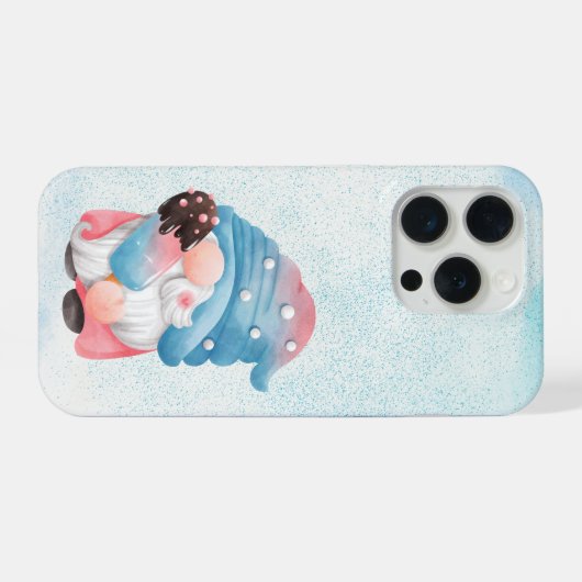 Cute Gnome Ice Cream Phone Case (Verso Horizontal)