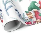 Cute Gnome kerst Cadeaupapier (Rol Hoek)