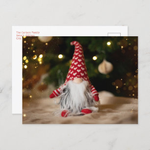Cute Gnome kerst Feestdagenkaart
