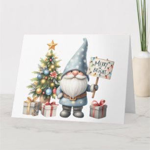 Cute Gnome-kerstkaart Kaart