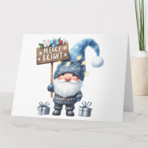Cute Gnome-kerstkaart Kaart