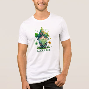 Cute Gnome St. Patrick's Day Tri-Blend Shirt
