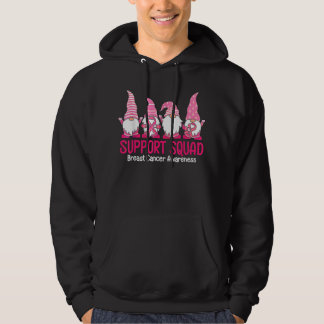 Cute Gnome Support Squad Breast Cancer Bewustheid Hoodie