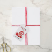 Cute Gnome Valentine Day Red Heart Valentijn Cadeaulabel (Met Touw)