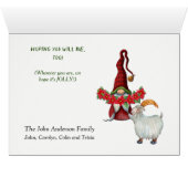 Cute Gnome voor kerstvakantie (Binenzijde Horizontaal (Onderkant))