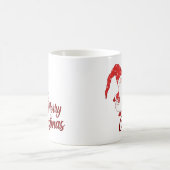 Cute Gnome with Long Beard Merry Christmas Koffiemok (Center)