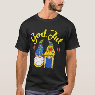 Cute Gnomes God jul Zweedse Kerstmis T-shirt