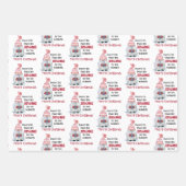 Cute Gnomes kerst Waterverf Inpakpapier Vel (Voorkant 2)