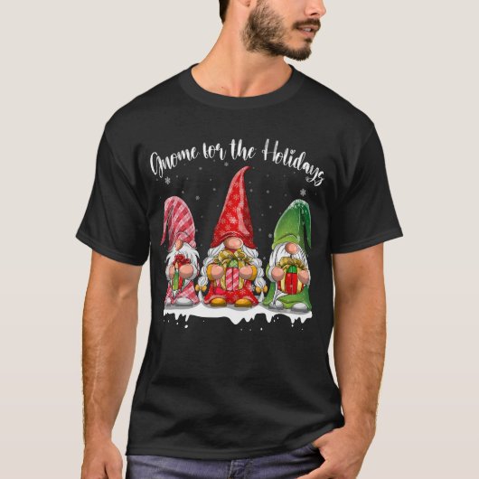 Cute Gnomes Merry Kerstmis T-shirt (Voorkant)