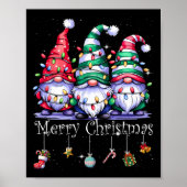 Cute Gnomes Merry-kerstverlichting koom Xma Poster (Voorkant)