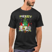 Cute Gnomes Merry-kerstverlichting koom Xma T-shirt (Voorkant)