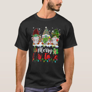 Cute Gnomes Merry-kerstverlichting koom Xma T-shirt
