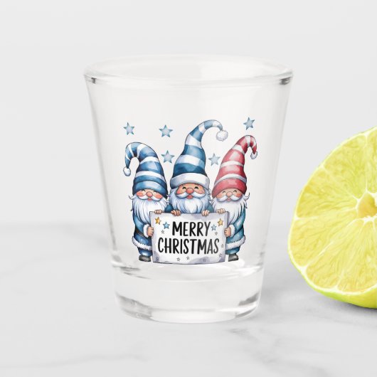 Cute Gnomes Shot Glas (Voorkant)