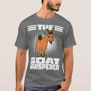 Cute Goat Figuur Funny Goat Farmer Whisperer T-shirt