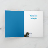 Cute Goat "Miss You!" Kaart (Binnen)