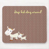 Cute Goat Mousepad - Stop met moorden rond Muismat (Voorkant)