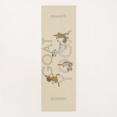CUTE GOAT YOGA - JOUW TEKST VERANDEREN MET KLEUR T YOGAMAT (Voorkant)