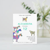 Cute Goats 12th Birthday Party Budget (Staand voorkant)