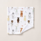 Cute Goats Farm Animals (Gant de toilette)