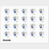Cute Goddochter Angel Personalized Ronde Sticker (Vel)