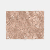 Cute Gold Cheetah Leopard Skin Print Patroon Fleece Deken (Voorkant (Horizontaal))