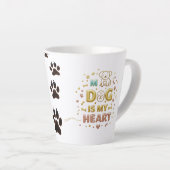 Cute Gold Letting Small Latte Mug (Angle droit)